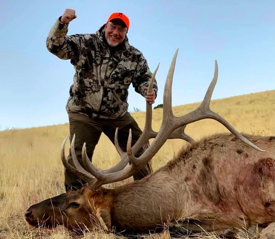 One Hunter, One Trophy Elk, Elk Hunting, Utah, USA